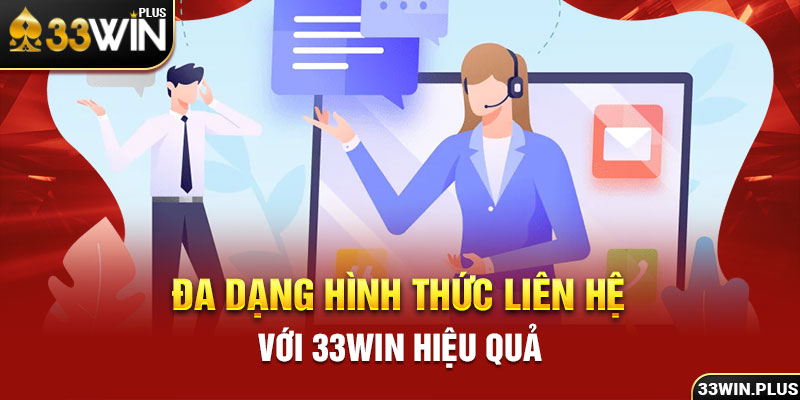 Đa dạng hình thức liên hệ với 33Win hiệu quả